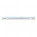 5 Star Office Ruler Plastic Shatter-resistant Metric and Imperial Markings 300mm Clear FS513510