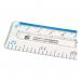 5 Star Office Ruler Plastic Shatter-resistant Metric and Imperial Markings 300mm Clear FS513510