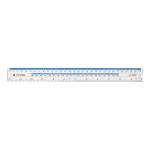 5 Star Office Ruler Plastic Shatter-resistant Metric and Imperial Markings 300mm Clear FS513510