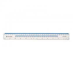 5 Star Ruler Plastic Shatter-resistant Metric and Imperial Markings 300mm Clear 513510 FS513510