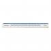 5 Star Office Ruler Plastic Shatter-resistant Metric and Imperial Markings 300mm Clear FS513510