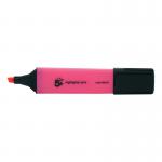 5 Star Office Highlighter Chisel Tip 1-5mm Line Pink (Pack of 12) FS552919