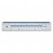 5 Star Office Ruler Plastic Metric and Imperial Markings 150mm Clear FS569957