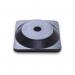 Guarda Chain Post Set with 6 Posts YlwBlk Rubber Base FS599711 FS599711