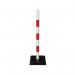 Guarda-Plus Chain Post Set with 4 Posts RedWht FS599834 FS599834