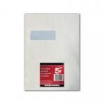 5 Star Office C4 Envelope Window Peel And Seal 90gsm White (Pack of 10) FS600450 FS600450