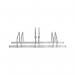City Multi-Flex Bicycle Rack 3 Cycle Capacity FS603241 FS603241