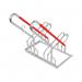 City Hybrid Bicycle Rack 2 Cycle Capacity FS604897 FS604897