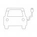 Proline Thermoplastic EV Charging Point Symbol 1000x700 White FS605641 FS605641