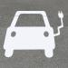 Proline Thermoplastic EV Charging Point Symbol 1000x700 White FS605641 FS605641