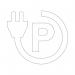 Proline Thermoplastic EV Parking Place Symbol 700x800 White FS605665 FS605665
