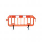Traffic-Line Gate Barrier HDPE 1000x2000 Org + RedWht Panel FS605818 FS605818