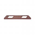 Park-Aid Wheel Stop 900mm Brick RedWht FS606020 FS606020