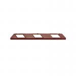 Park-Aid Wheel Stop 1200mm Brick RedWht FS606112 FS606112