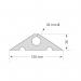 Traffic-Line Cable Protector Strip 20mmx10m Black FS606976 FS606976