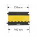 Traffic-Line Cable Protection Ramp Medium 930x500mm YlwBlk FS607454 FS607454
