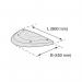 SafeRide Speed Reduct Hump End Section Male 450x50 YlwBlk FS607782 FS607782