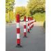 Traffic-Line Off-Highway Flexible Post 1000mm RedWht FS608017 FS608017