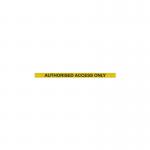 WallMaster 300 Barrier PChrome with Auth Access YlwBlk Text Belt 3m FS619563