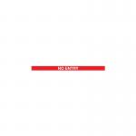 WallMaster300 Magn Back Barrier PChrome with No Entry RedWht 3m FS627414