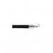 5 Star Economy Velour Rope Black 1.8m with Polished Chrome Ends FS631367