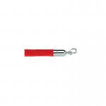 5 Star Economy Velour Rope Red 1.8m with Polished Chrome Ends FS631374
