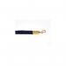 5 Star Economy Velour Rope Blue 1.8m with Polished Brass Ends FS631640