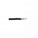 5 Star Braided Rope Black 1.8m with Polished Chrome Ends FS631756