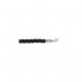 5 Star Braided Rope Black 1.8m with Polished Chrome Ends FS631756