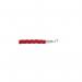 5 Star Braided Rope Red 1.8m with Polished Chrome Ends FS631824