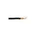 5 Star Braided Rope Black 1.8m with Polished Brass Ends FS631930