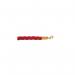 5 Star Braided Rope Red 1.8m with Polished Brass Ends FS632081