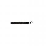5 Star Braided Rope Black 1.8m with Black Ends FS632197