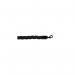 5 Star Braided Rope Black 1.8m with Black Ends FS632197