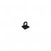 5 Star Wall Plate for Rope Barriers Black FS632722