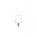 5 Star Vertical A3 Sign Frame Polished Chrome for Belt Barriers FS632845