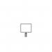 5 Star Horizontal A3 Sign Frame Black for Belt Barriers FS632999