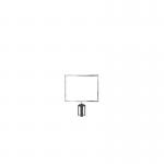 5 Star Horizontal A3 Sign Frame Polished Chrome for Belt Barriers FS633002
