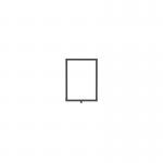 Standard Vertical A4 Sign Frame Black for Rope Barriers FS633040