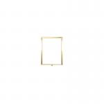 Standard Vertical A4 Sign Frame Polished Brass for Rope Barriers FS633187