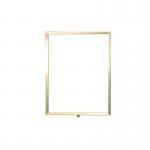 Standard Vertical A3 Sign Frame Polished Brass for Rope Barriers FS633484
