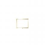 Standard Horizontal A4 Sign Frame Polished Brass for Rope Barriers FS633705