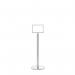 5 Star Sign Stands Polished Chrome Post with A4 Horizontal Sign FS633965