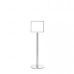 5 Star Sign Stands Polished Chrome Post with A3 Horizontal Sign FS634009