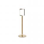 5 Star Sign Stands Polished Brass Post with A4 Vertical Sign FS634023