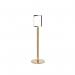 5 Star Sign Stands Polished Brass Post with A4 Vertical Sign FS634023