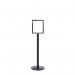 5 Star Sign Stands Black Post with A3 Vertical Sign FS634160