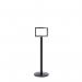 5 Star Sign Stands Black Post with A4 Horizontal Sign FS634269