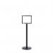 5 Star Sign Stands Black Post with A3 Horizontal Sign FS634320