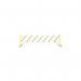 5 Star FlexPro Expanding Barricade YellowBlack 3.4m FS634375